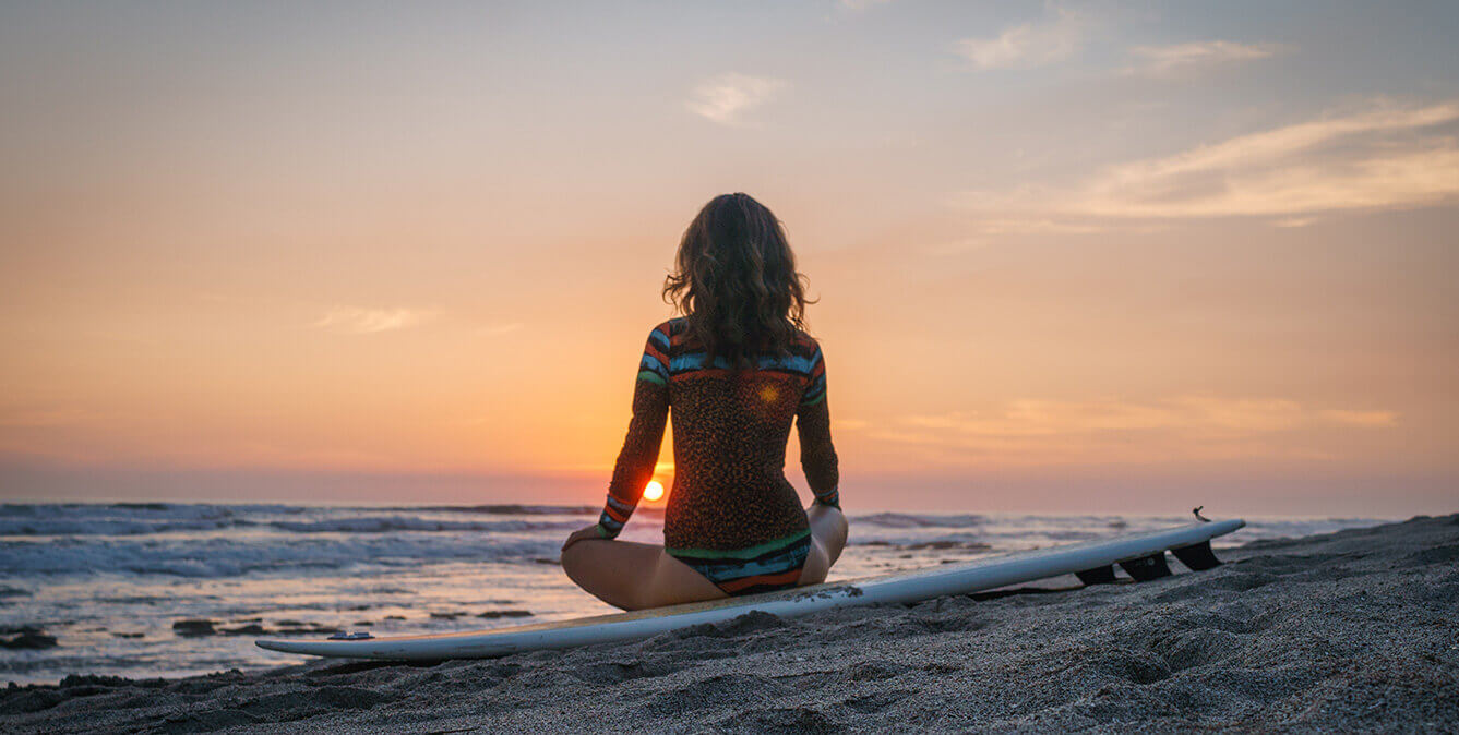 meditation-on-beach-sunset